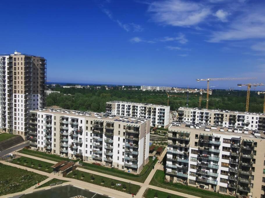 Urocze Kondominium Z Widokiem Na Morze กดัญสก์ ภายนอก รูปภาพ